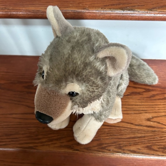Wild Republic Gray Wolf 12” Soft Plush Stuffed Animal Toy Soft Fluffy Cuddly - Picture 5 of 10